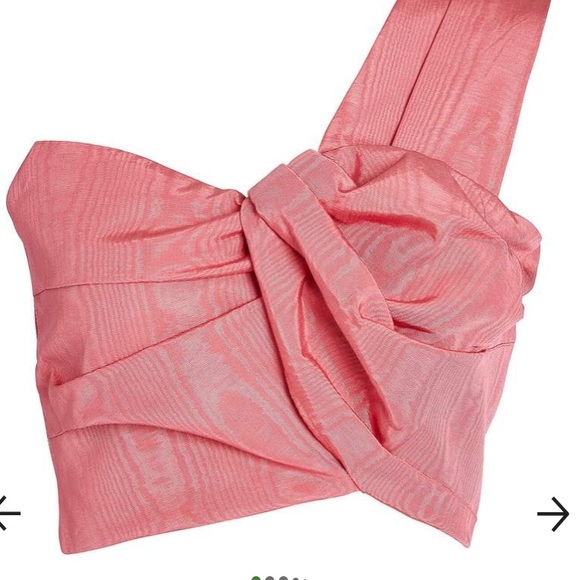 Racil Atlas Polka Jacquard twisted crop top - Picture 5 of 7